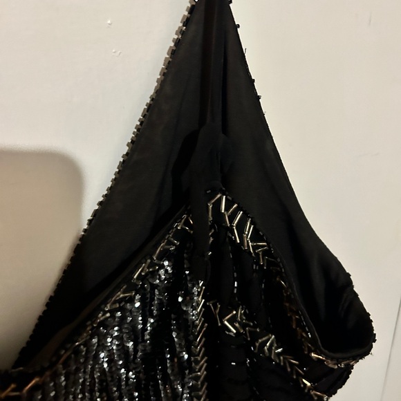 ASOS Black and Silver Midi Dress - Picture 3 of 5